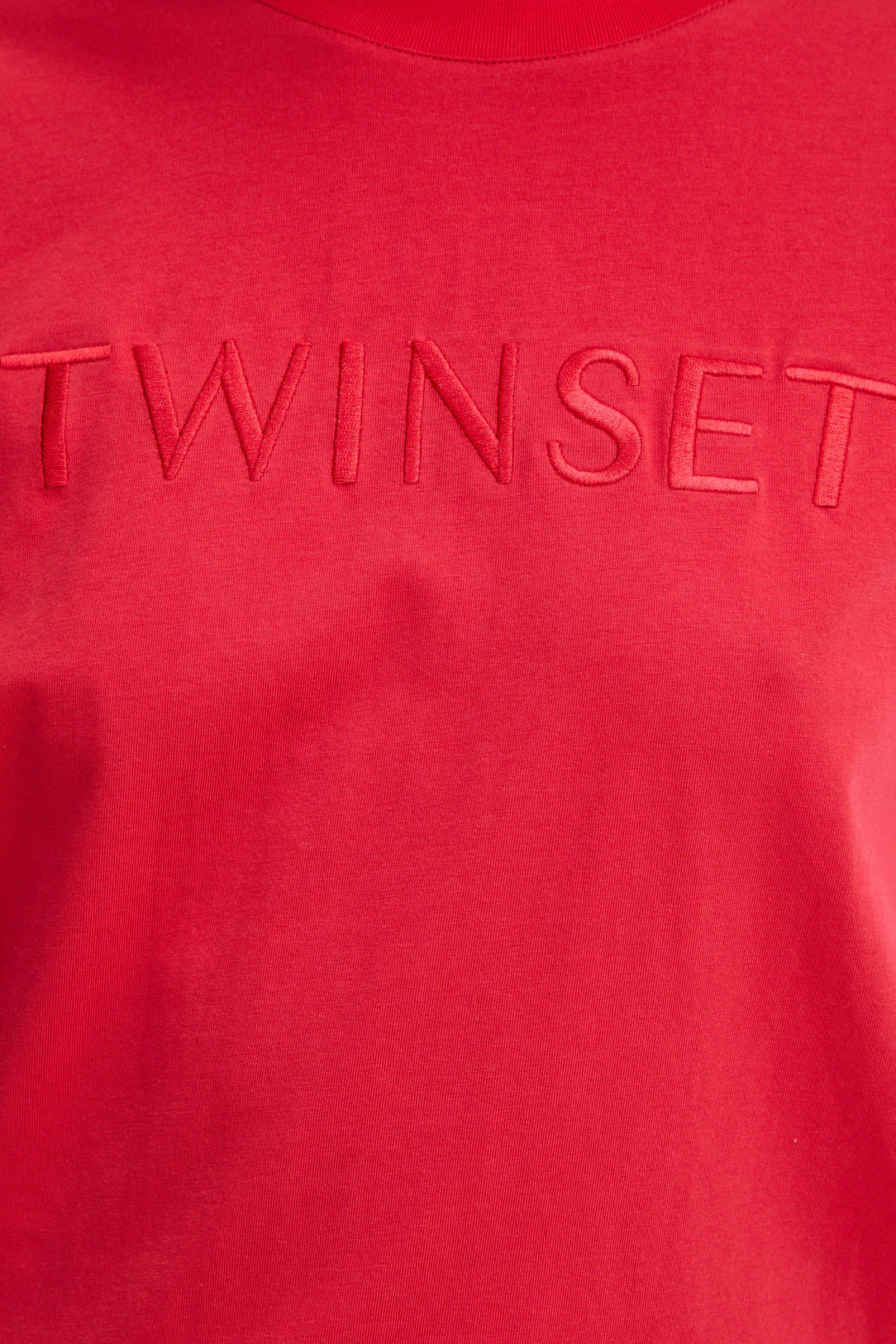 T-shirt logotipo bordado TWINSET