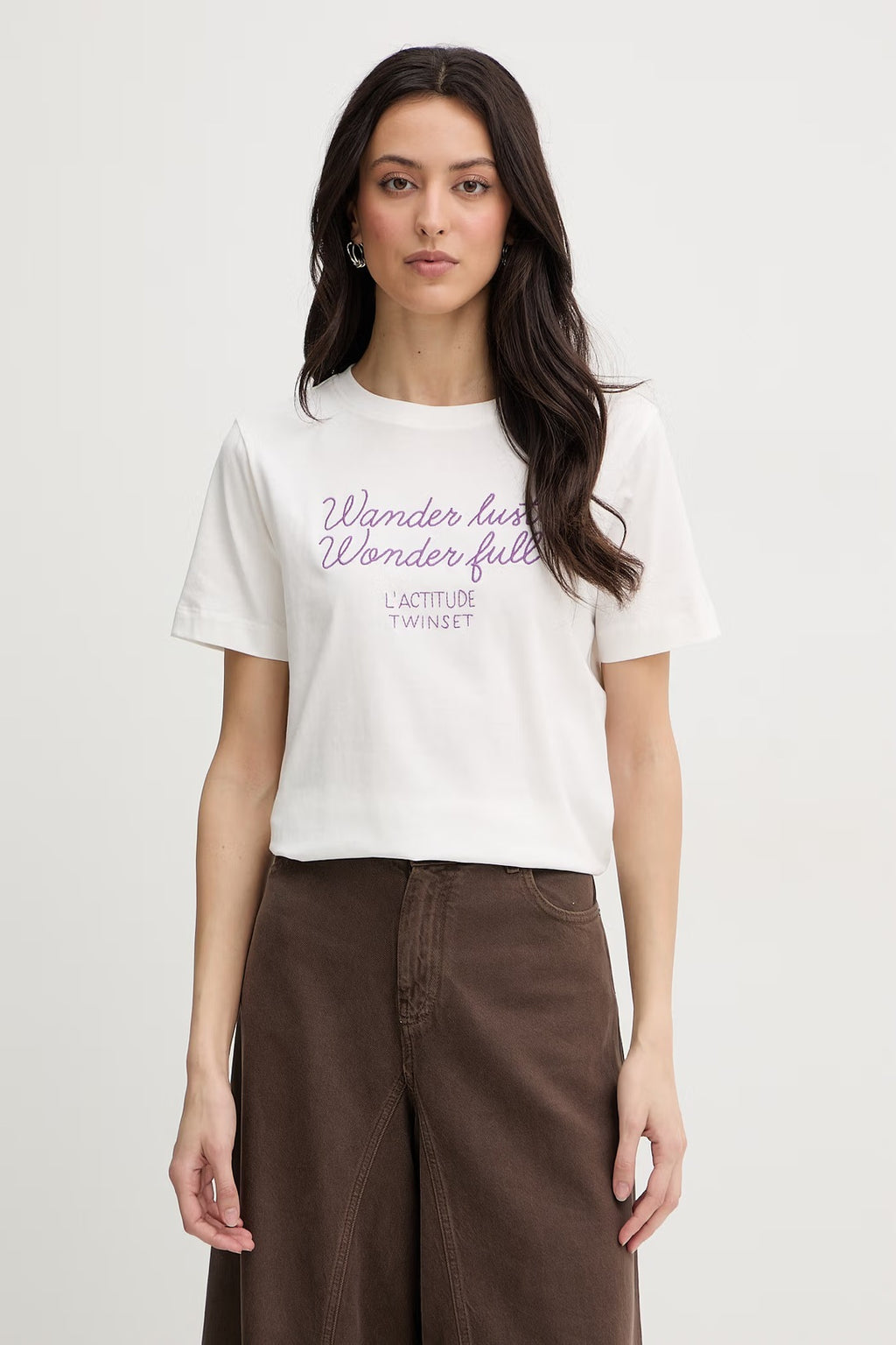 T-shirt  bordado central TWINSET