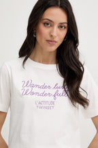 T-shirt  bordado central TWINSET