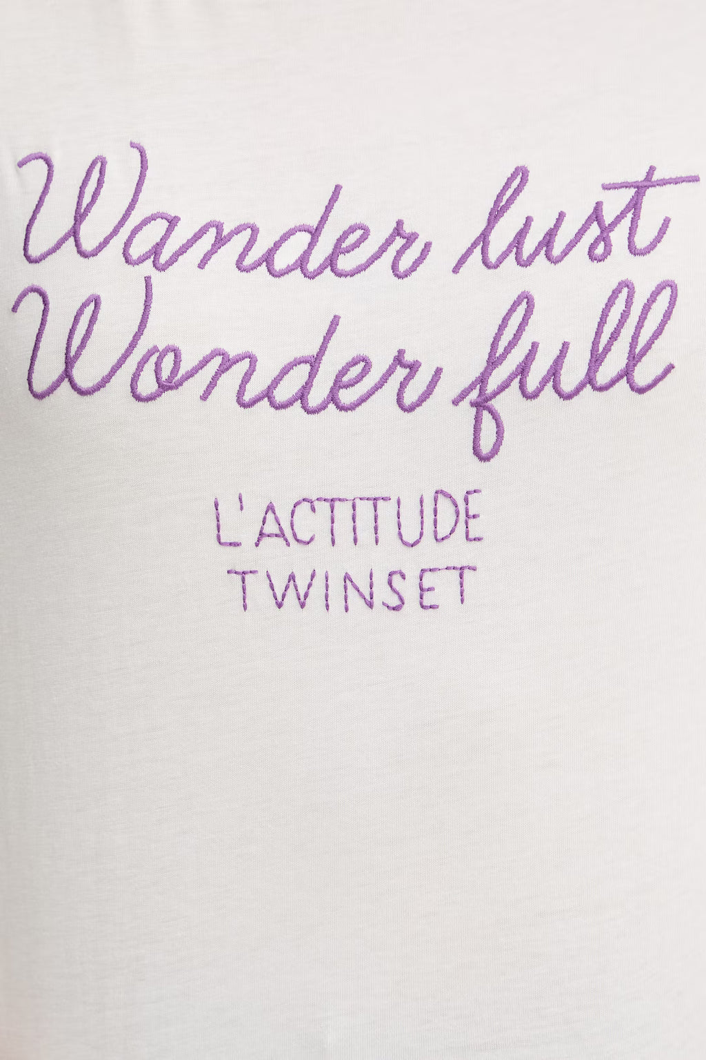 T-shirt  bordado central TWINSET