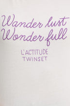 T-shirt  bordado central TWINSET