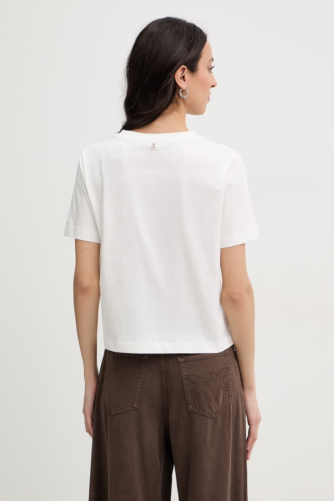T-shirt bordado minimalista TWINSET