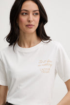 T-shirt bordado minimalista TWINSET