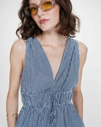 Vestido longo xadrez "VELMIRA" GRACE & MILA