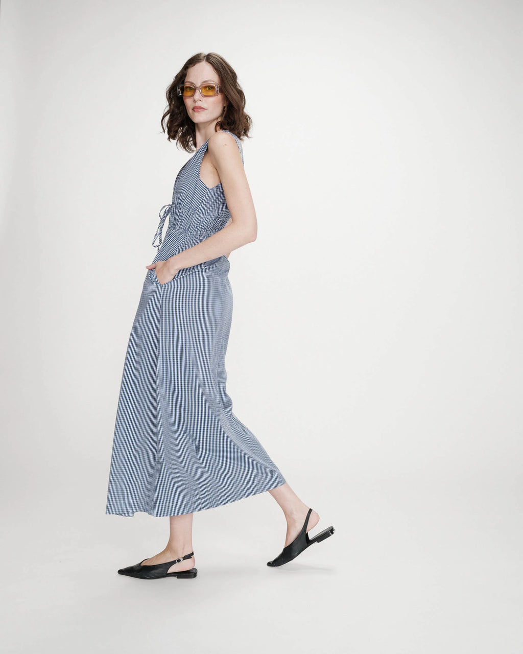 Vestido longo xadrez "VELMIRA" GRACE & MILA