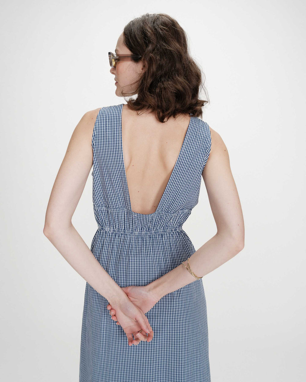Vestido longo xadrez "VELMIRA" GRACE & MILA