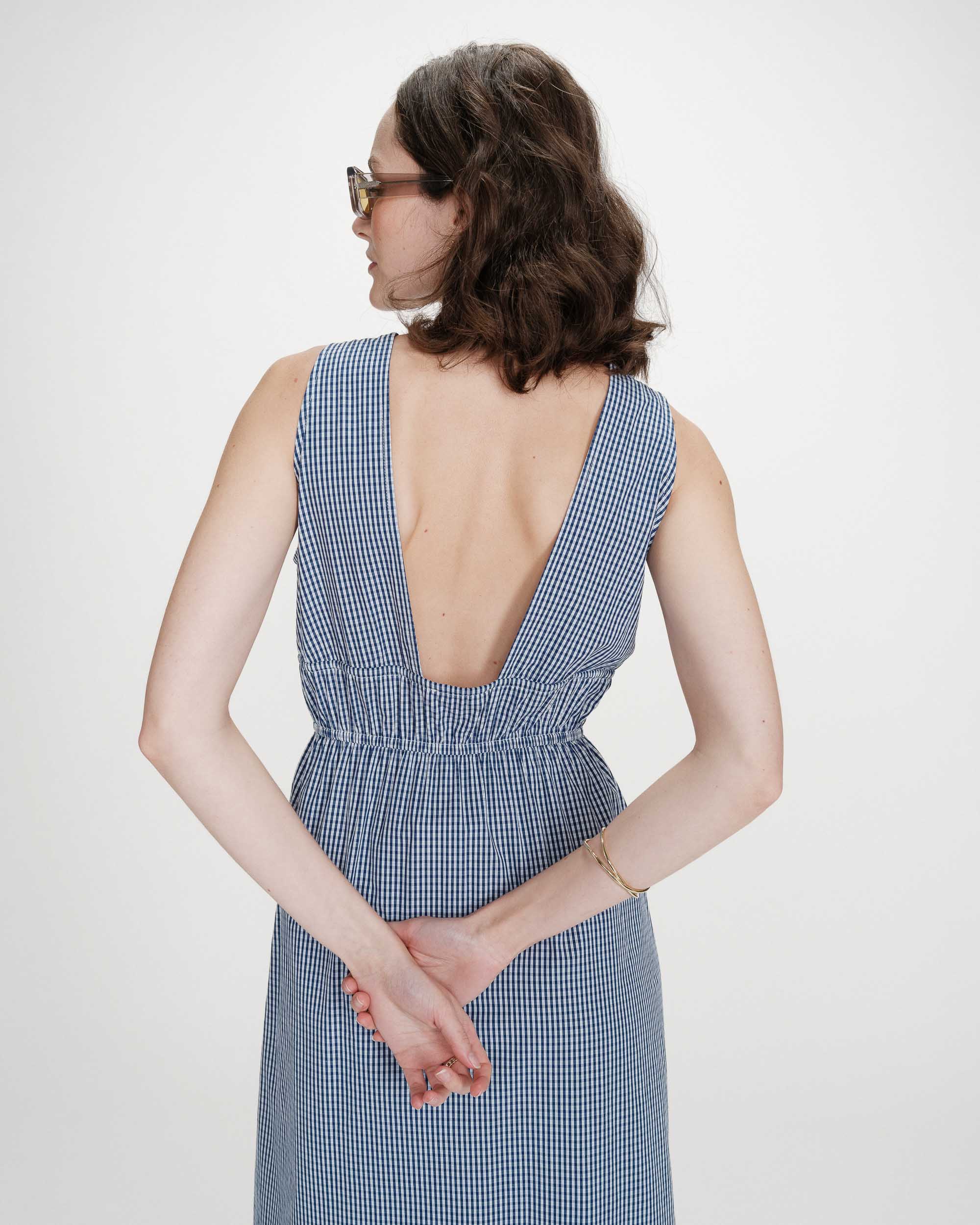 Vestido longo xadrez "VELMIRA" GRACE & MILA