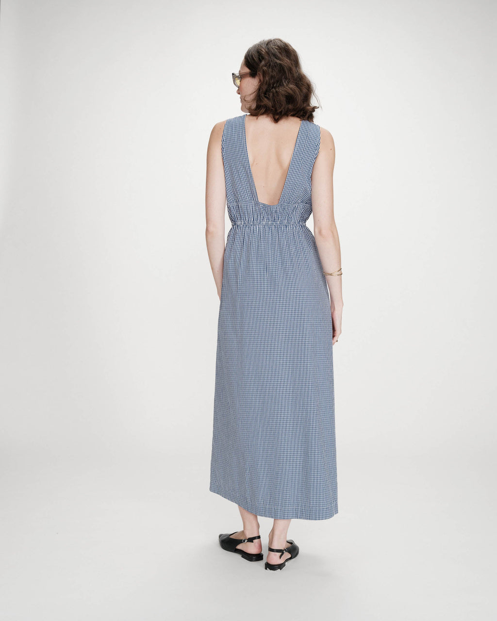 Vestido longo xadrez "VELMIRA" GRACE & MILA