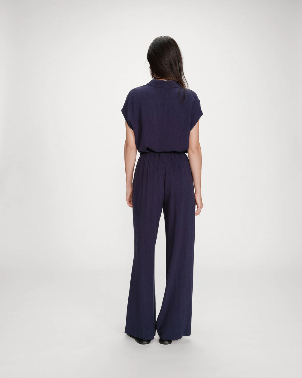 Pantalona "RAVEN" em linho GRACE & MILA