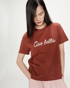 T-shirt "VANDERS" com slogan GRACE & MILA