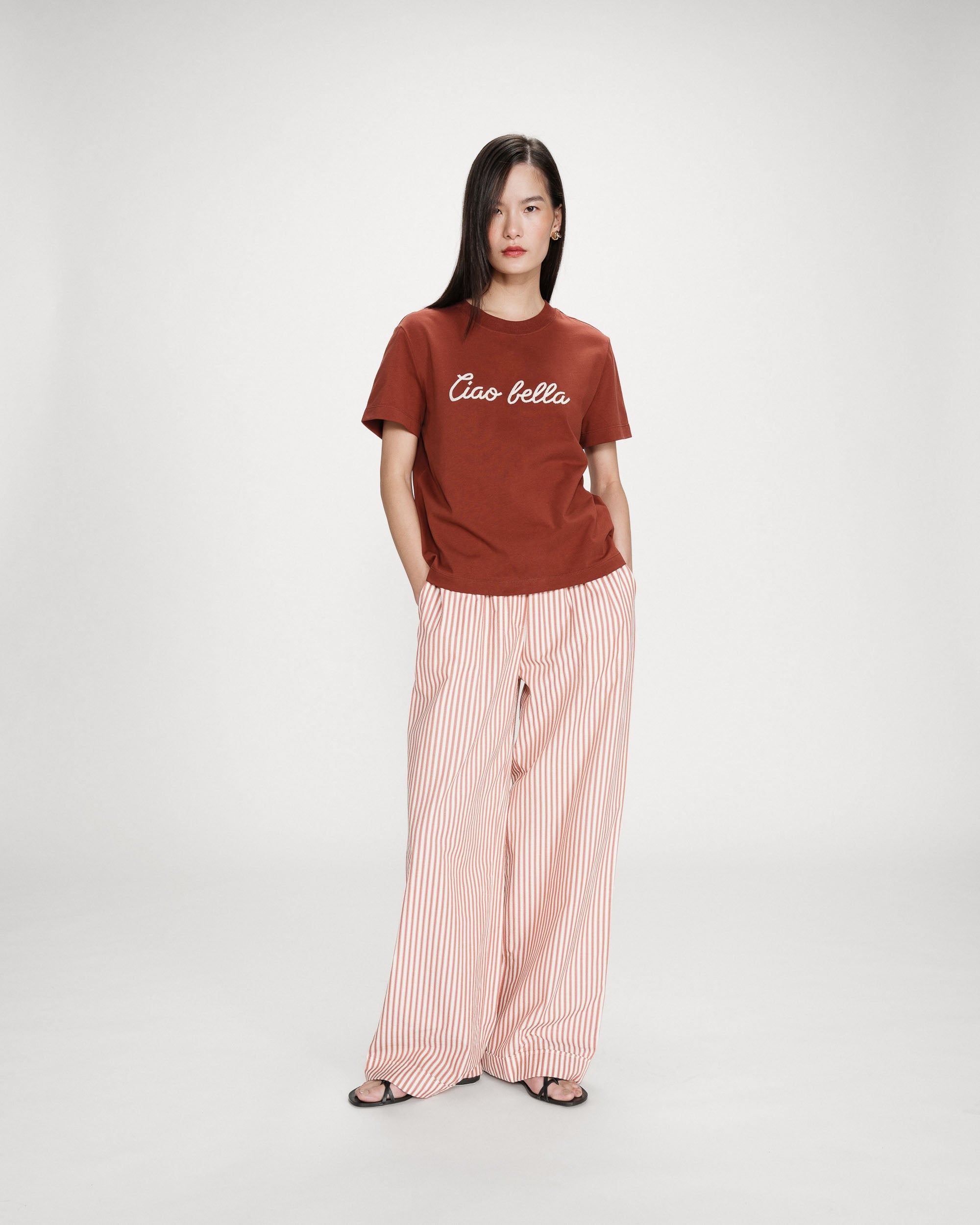 T-shirt "VANDERS" com slogan GRACE & MILA