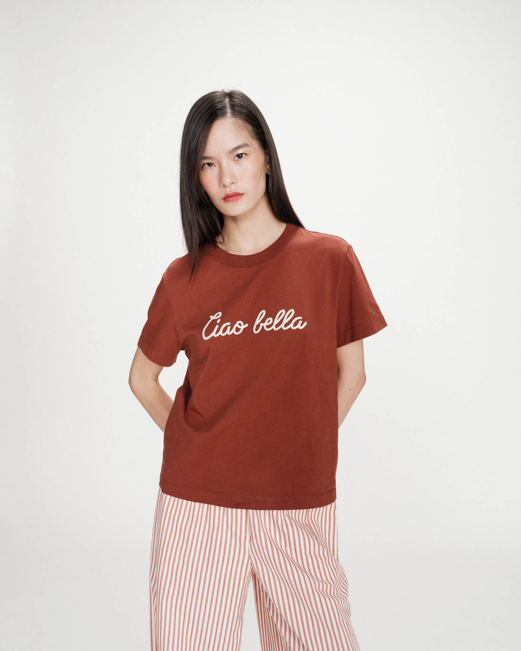 T-shirt "VANDERS" com slogan GRACE & MILA