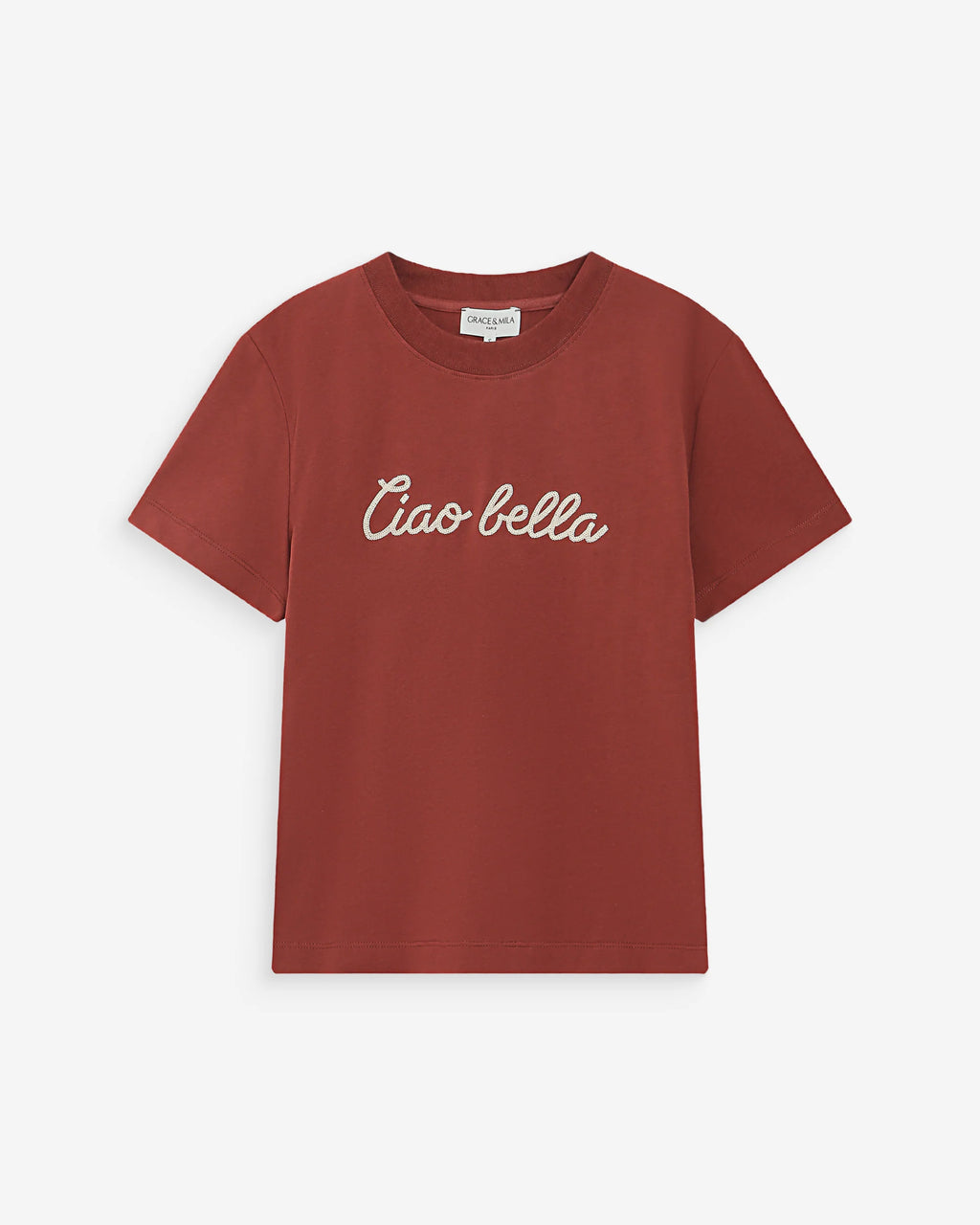 T-shirt "VANDERS" com slogan GRACE & MILA