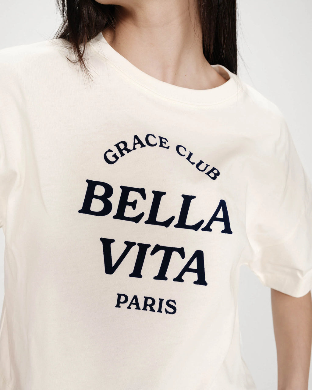 T-shirt cropped "VOSS" GRACE & MILA