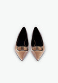 Sapatos Sabrina bico fino em verniz Fracomina - vista frontal

