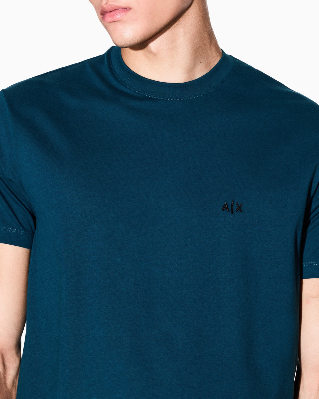 T-shirt básica de corte regular Armani Exchange - azul