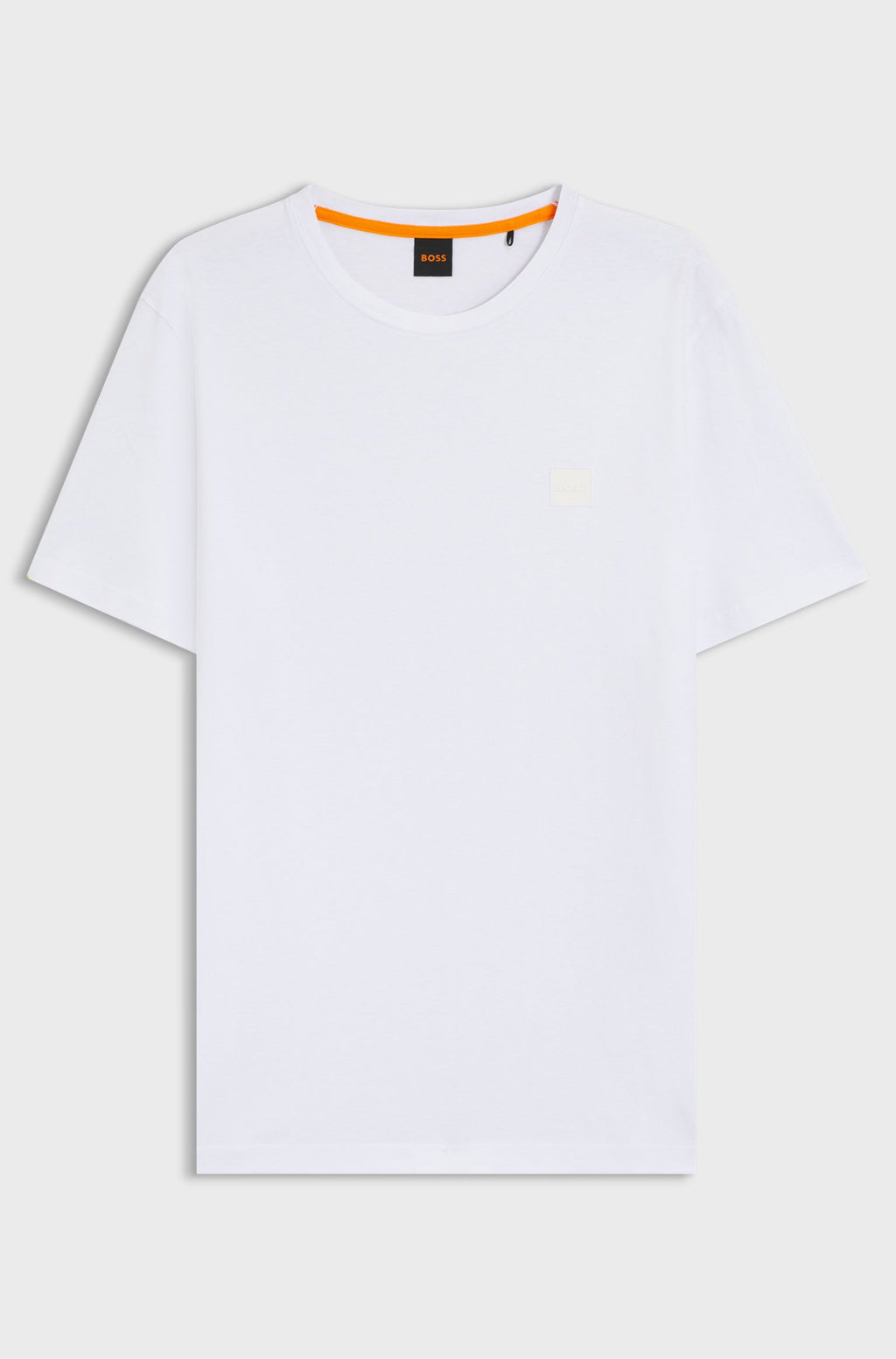 T-shirt Boss branca com logotipo