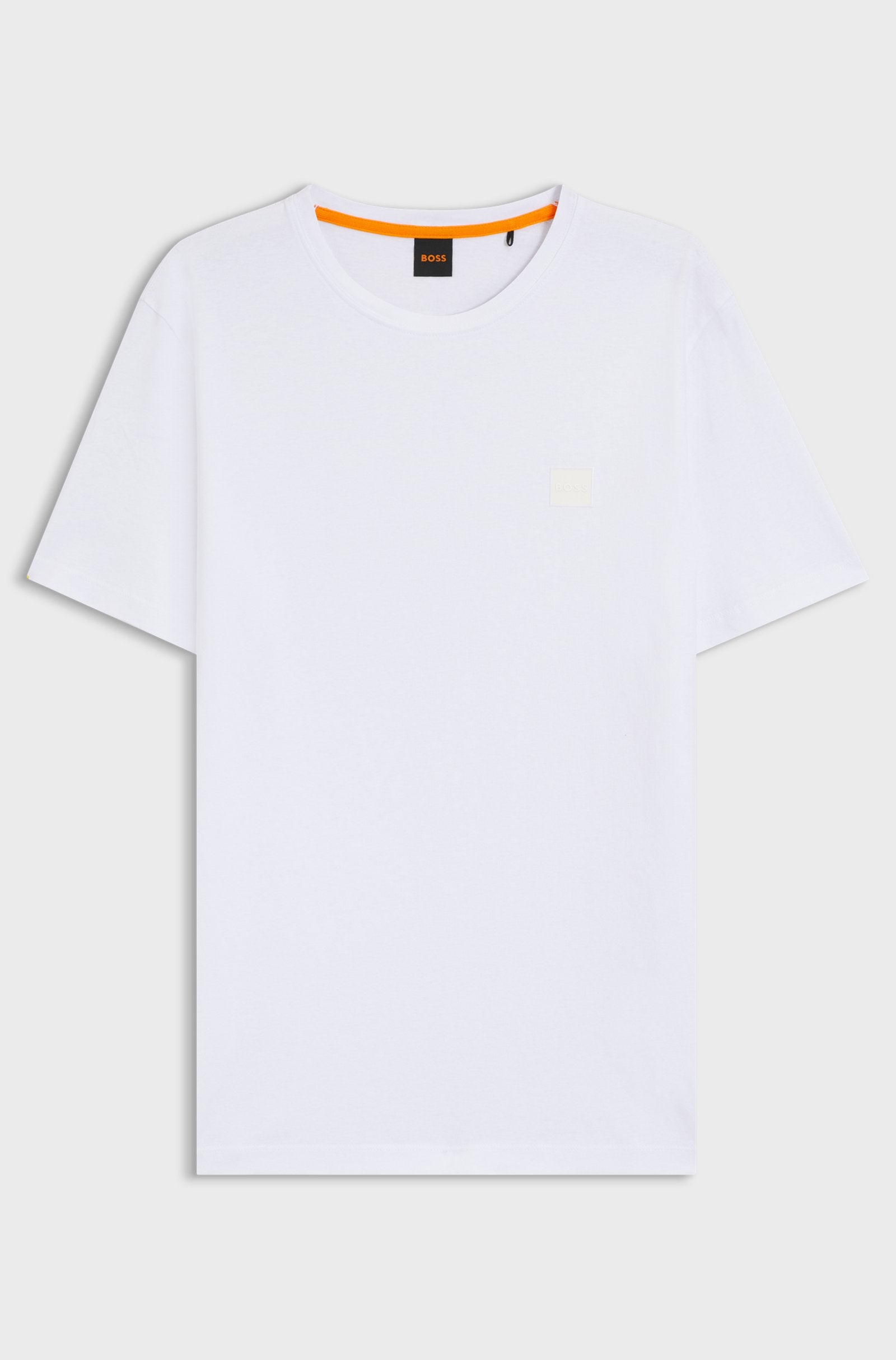 T-shirt Boss branca com logotipo