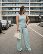 Macacão longo em crepe piqué TWINSET ACTITUDE