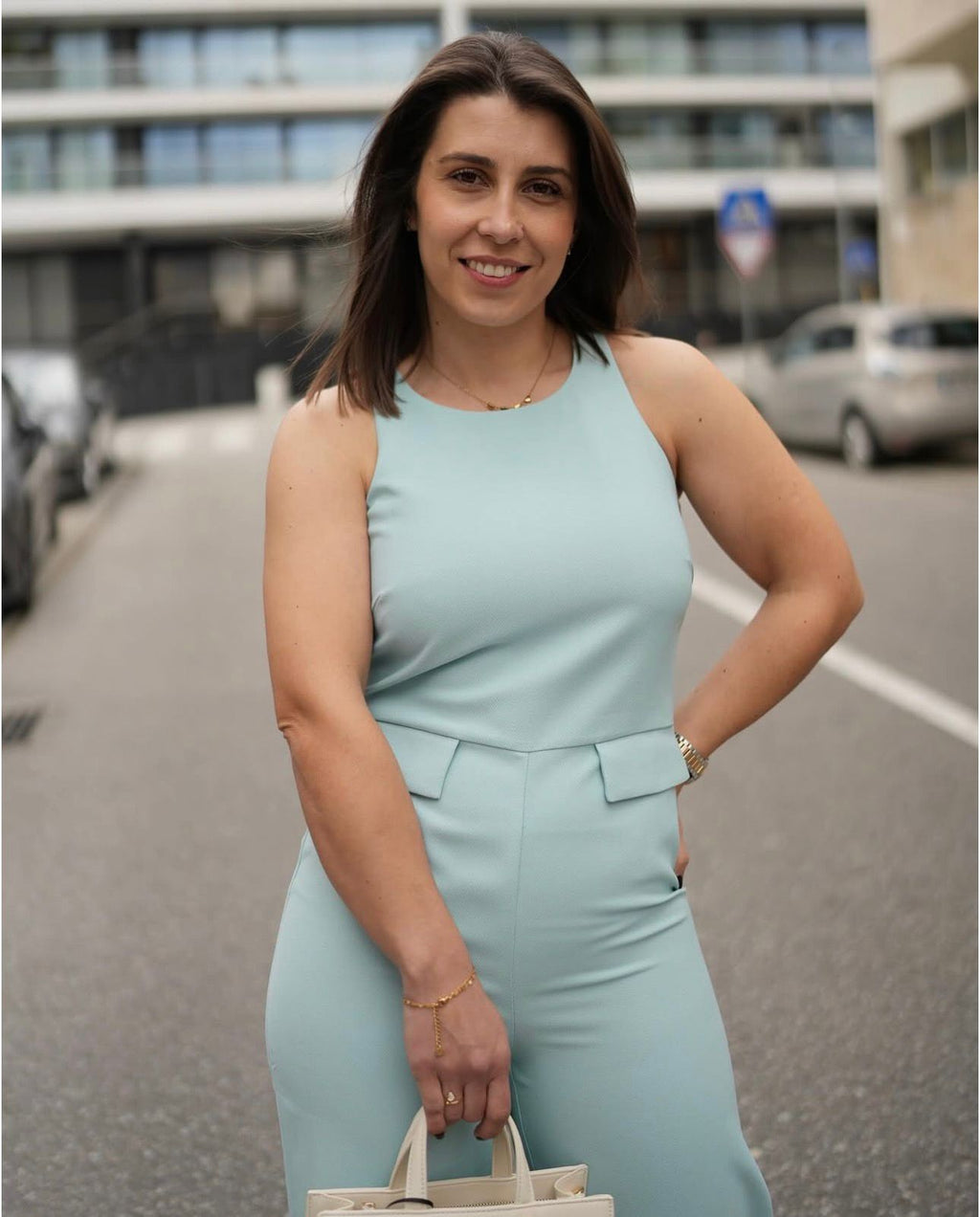 Macacão longo em crepe piqué TWINSET ACTITUDE