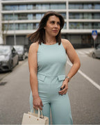 Macacão longo em crepe piqué TWINSET ACTITUDE