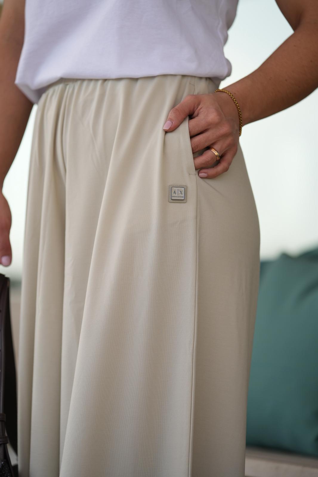 Pantalona de malha fluída Armani Exchange