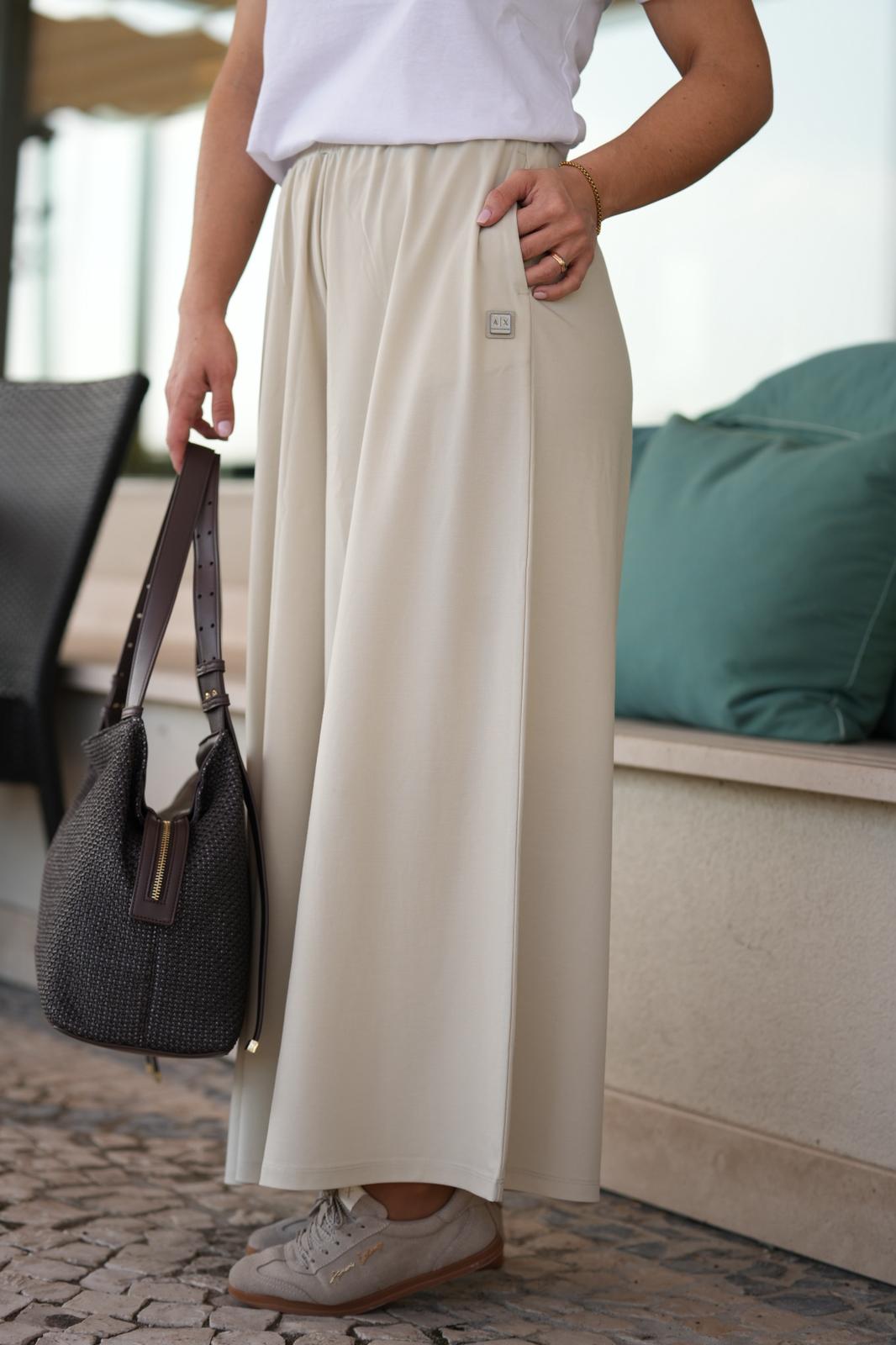 Pantalona de malha fluída Armani Exchange