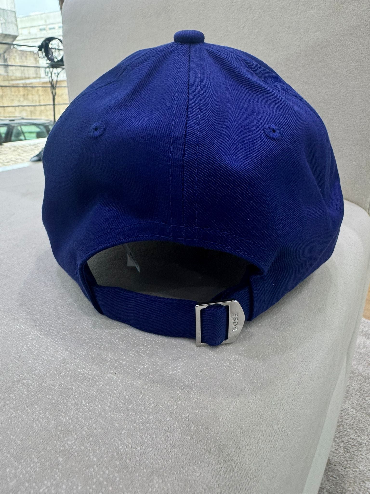 Boné em sarja de algodão com logo bordado BOSS