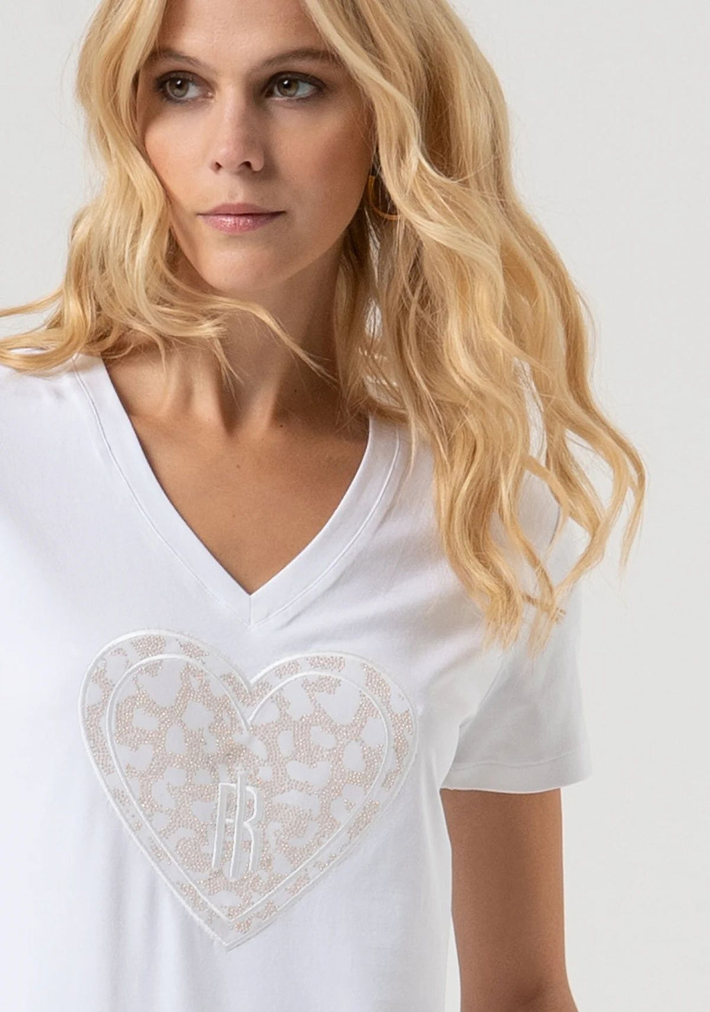 T-shirt corte regular em malha Fracomina