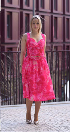 Saia midi com estampa multicolorida FRACOMINA