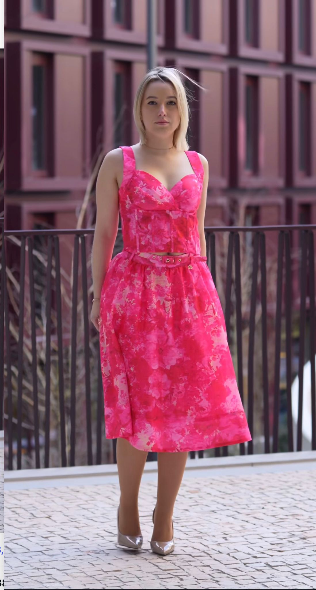 Saia midi com estampa multicolorida FRACOMINA