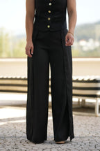 Calça com aberturas laterais Armani Exchange