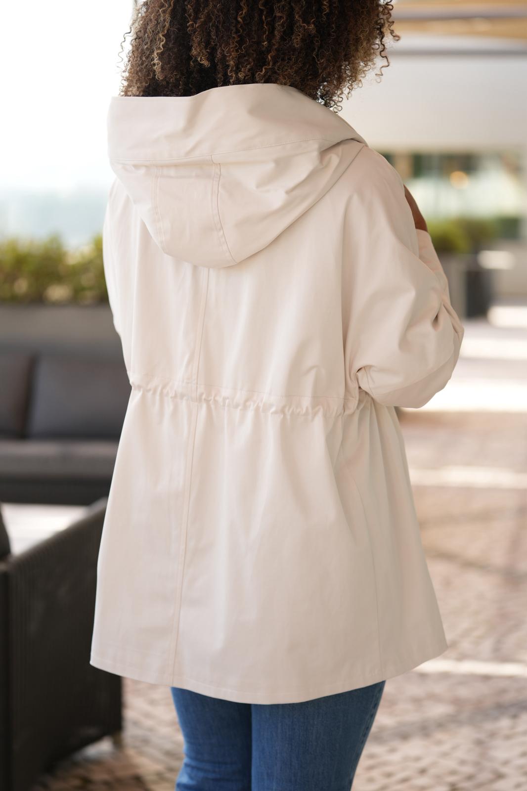 Parka curta em tecido de cetim Armani Exchange