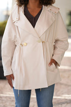 Parka curta em tecido de cetim Armani Exchange