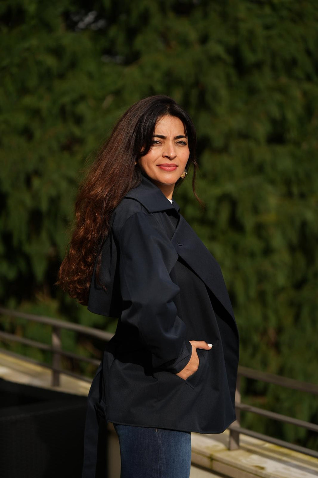 Trench coat curta FRACOMINA