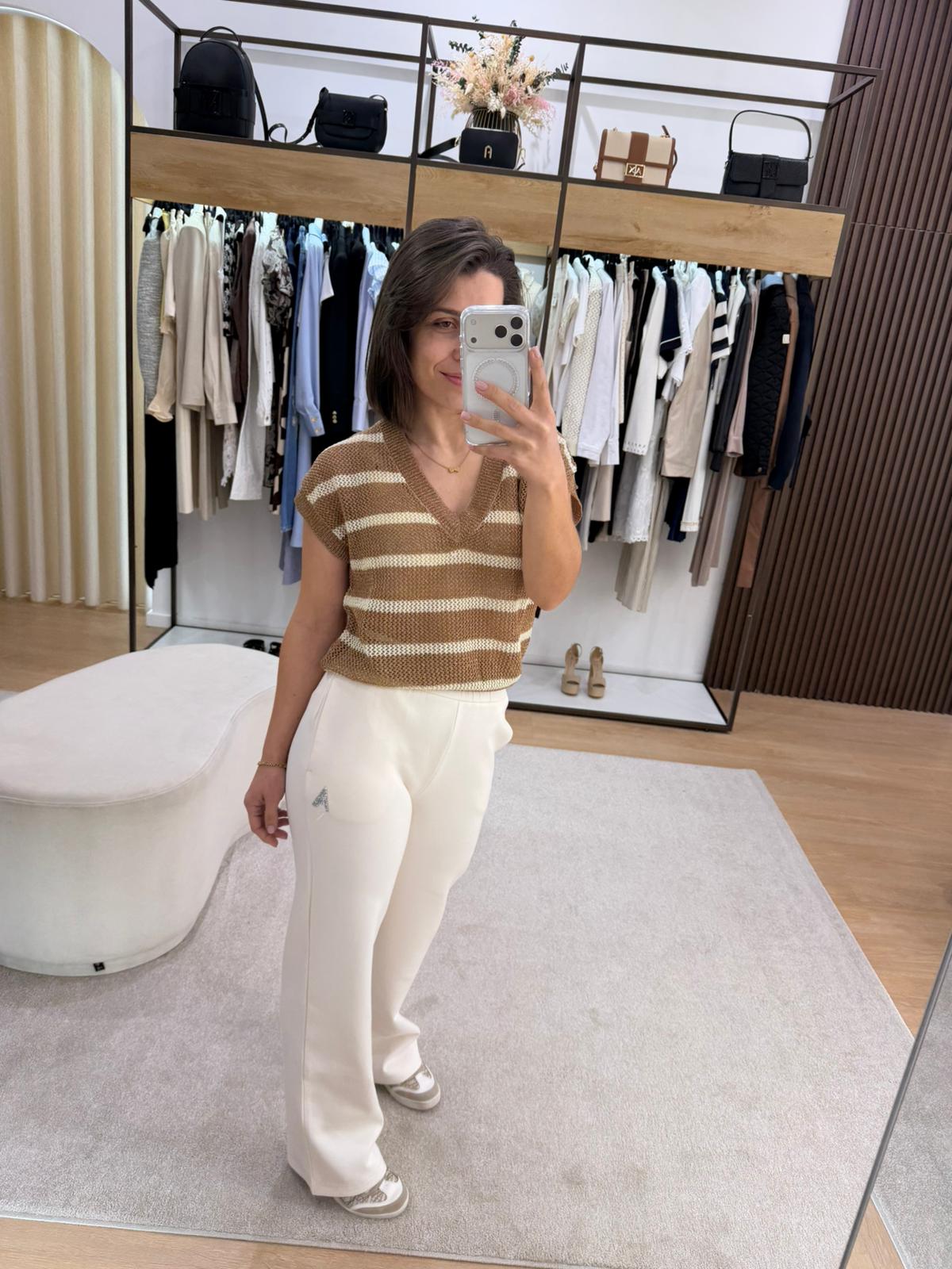 Pullover de malha tricotada MARKUP