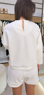 Camisola de malha com detalhes contrastantes MARKUP