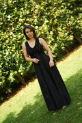 Vestido longo com corpete de malha TWINSET