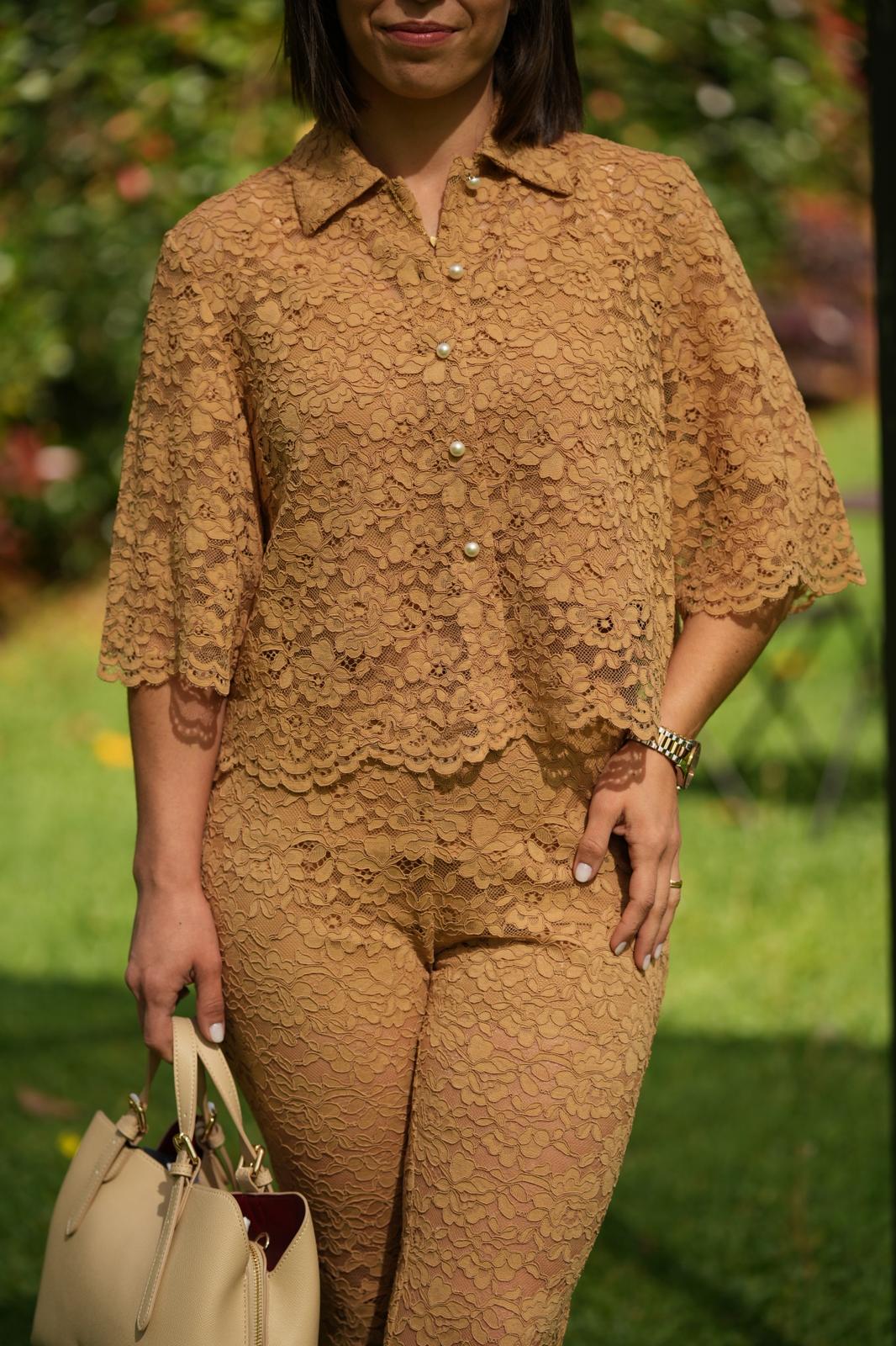 Camisa de renda floral TWINSET