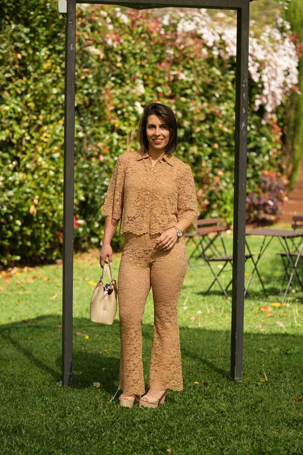 Calça de renda floral TWINSET