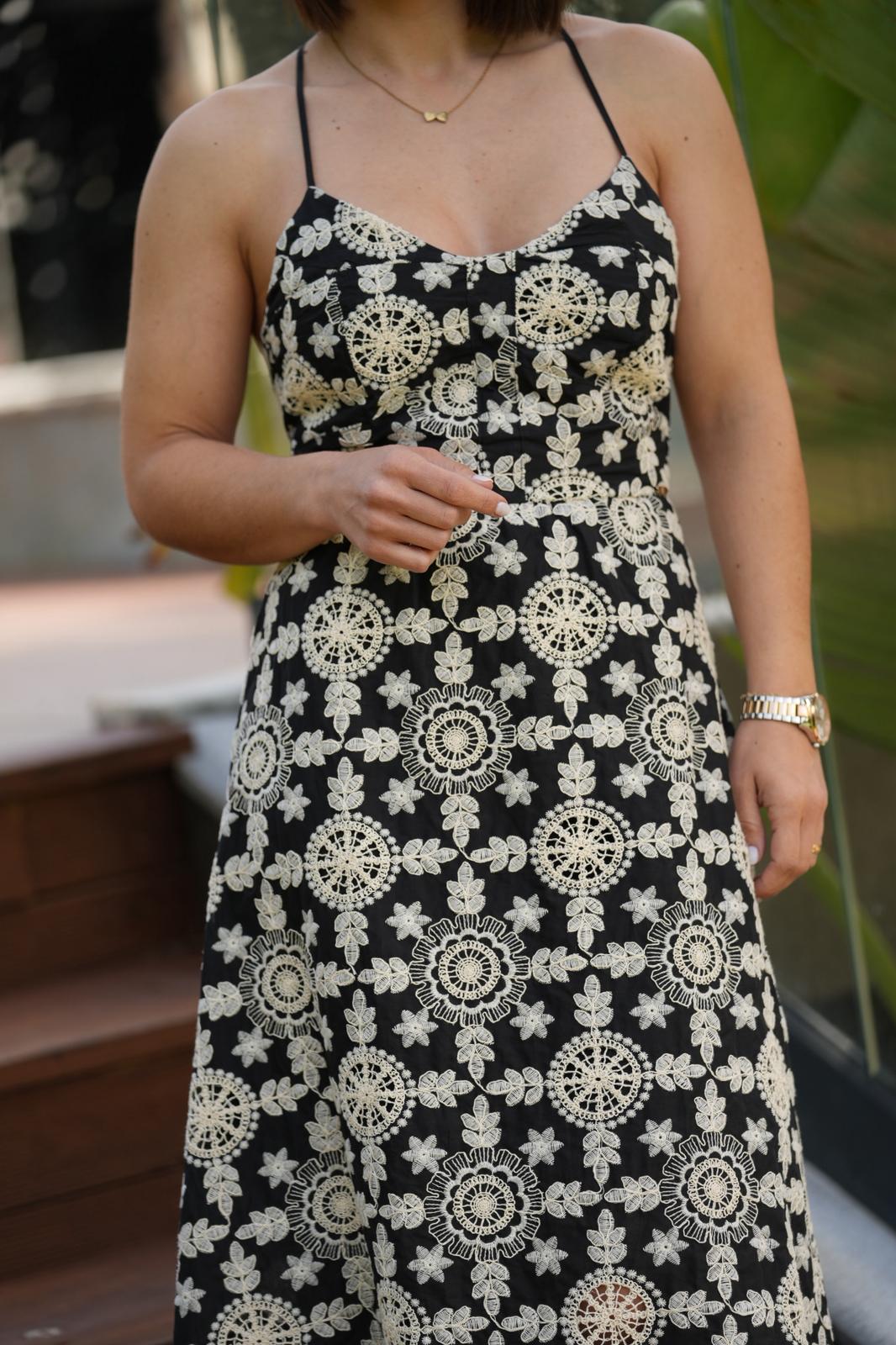 Vestido longo com estampa floral FRACOMINA