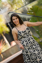 Vestido longo com estampa floral FRACOMINA