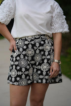 T-shirt com mangas de tule florais TWINSET