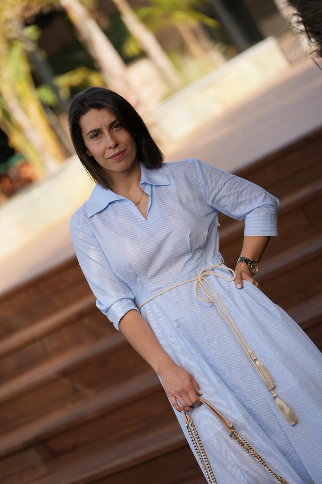 Vestido longo com bordado TWINSET