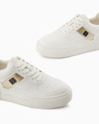 Sapatilha faixa lateral contrastante Armani Exchange