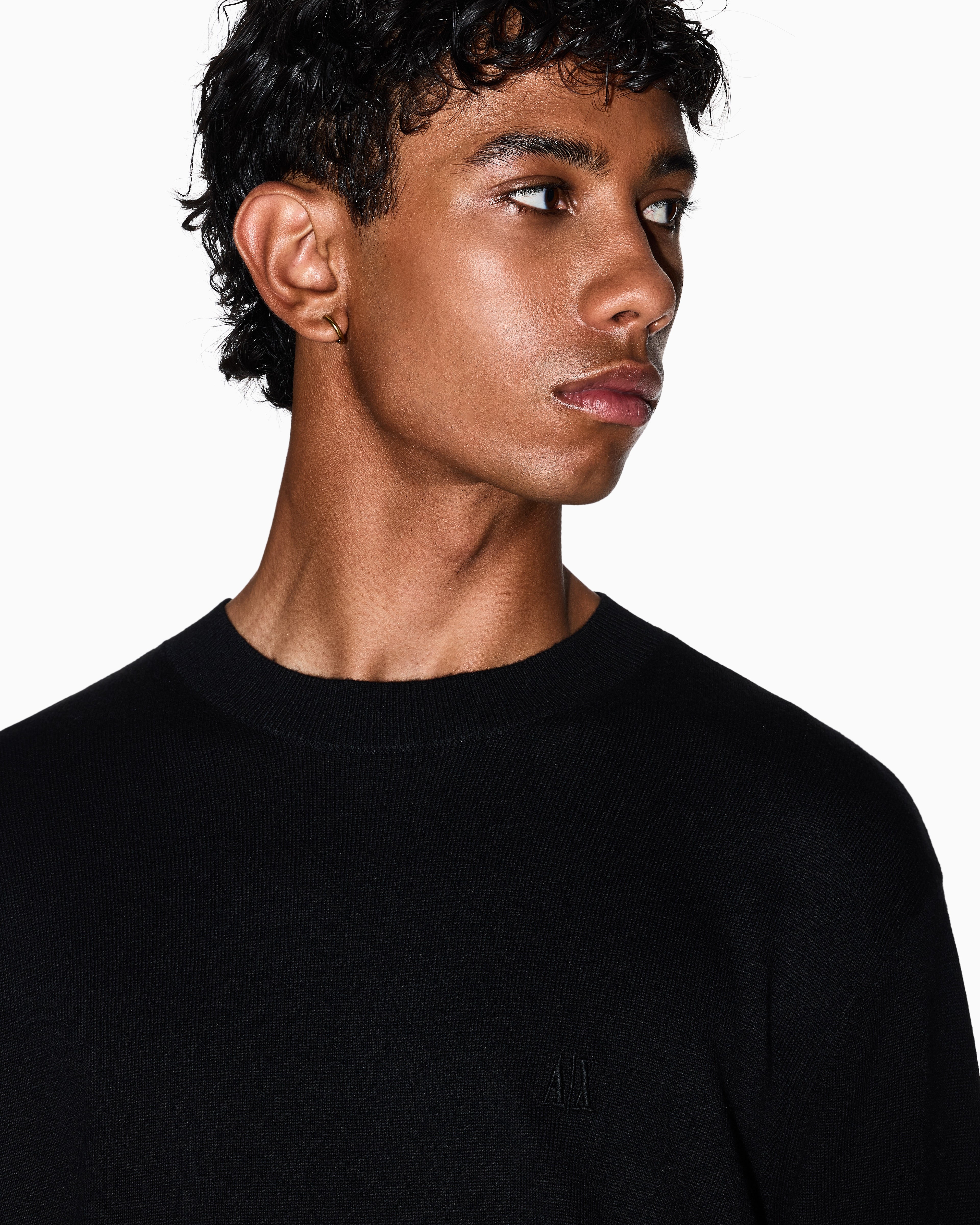 Camisola de malha gola redonda Armani Exchange