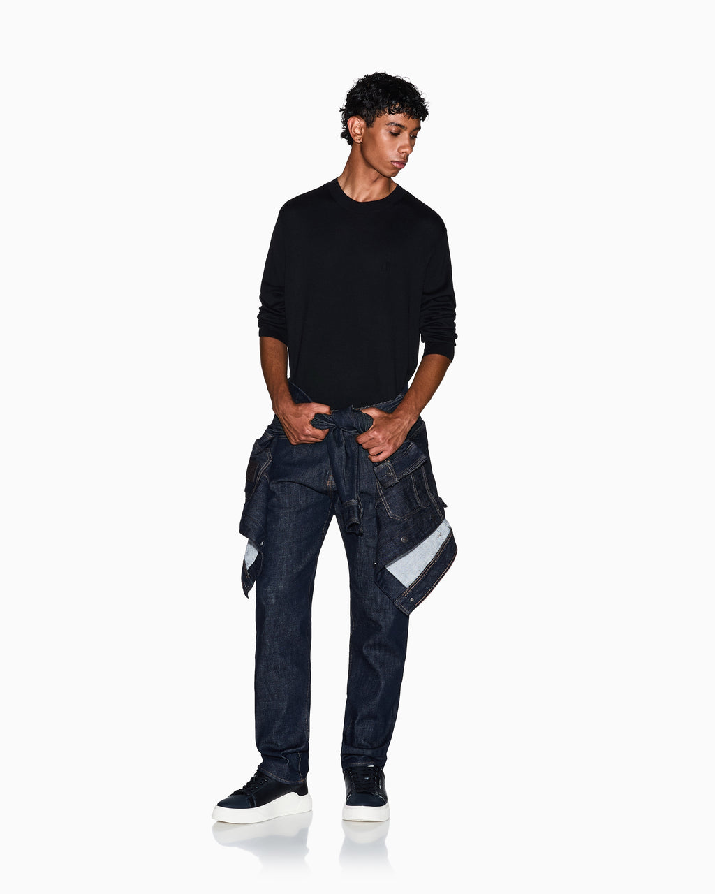 Camisola de malha gola redonda Armani Exchange