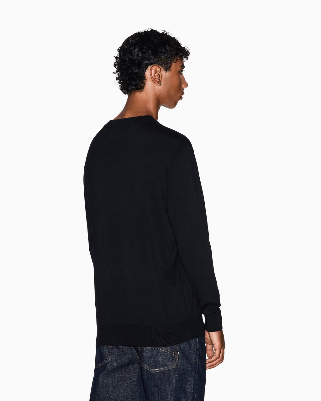 Camisola de malha gola redonda Armani Exchange