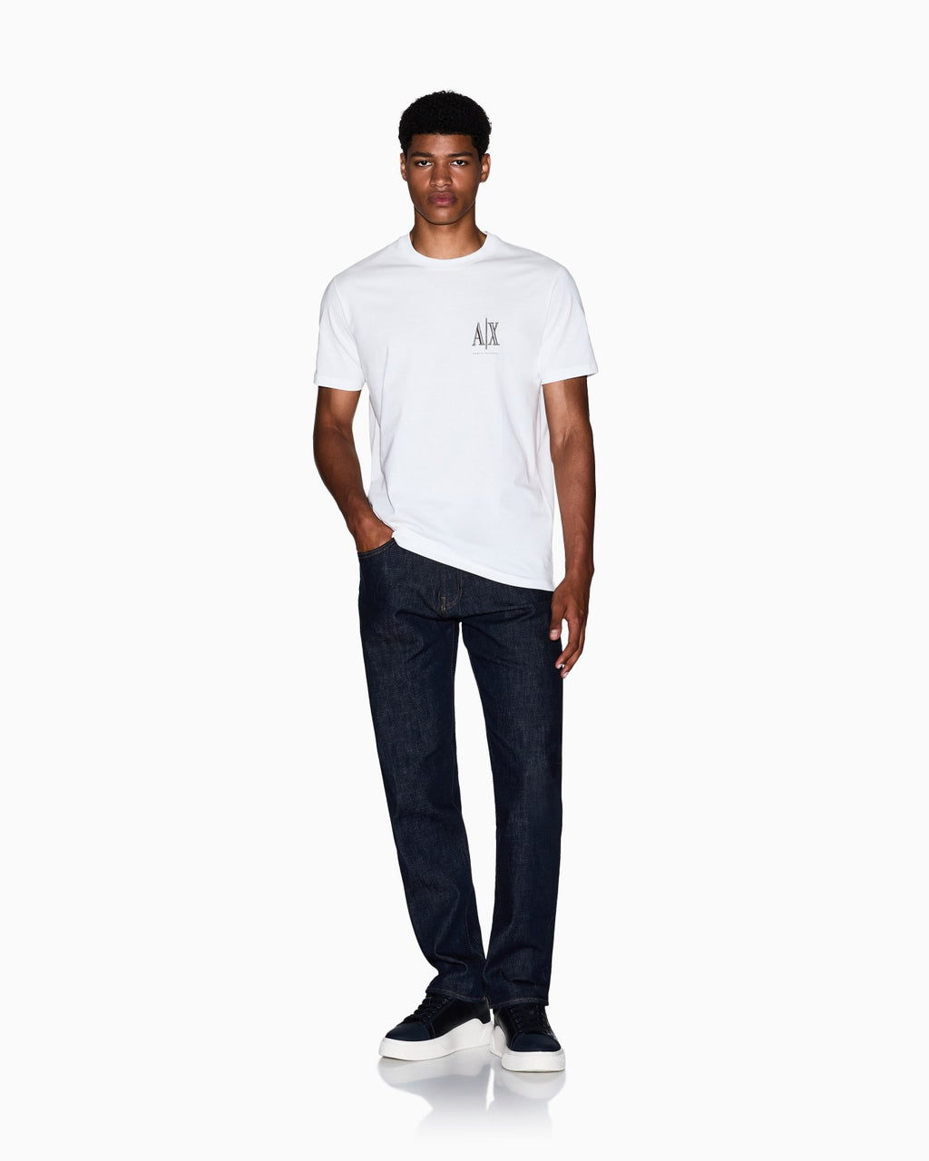 T-shirt logo bordado Armani Exchange