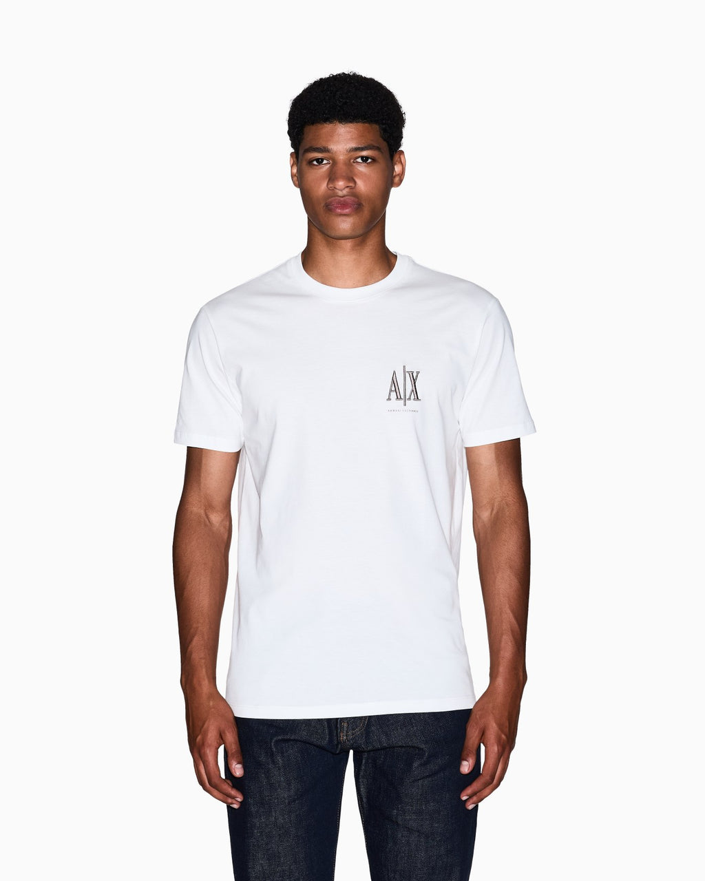 T-shirt logo bordado Armani Exchange